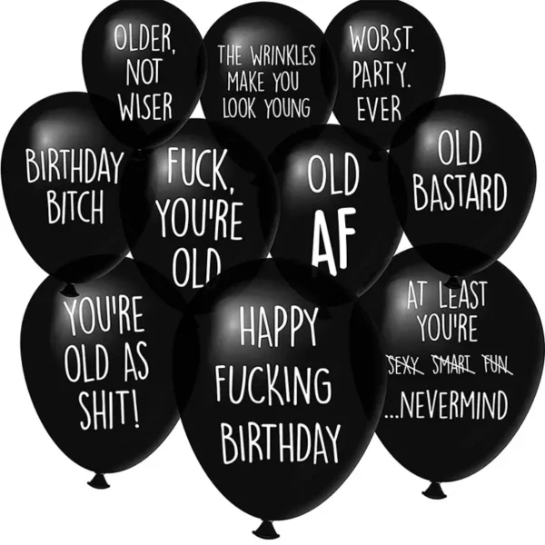 Funny & Rude Adult Birthday Gift Balloons | Giftway