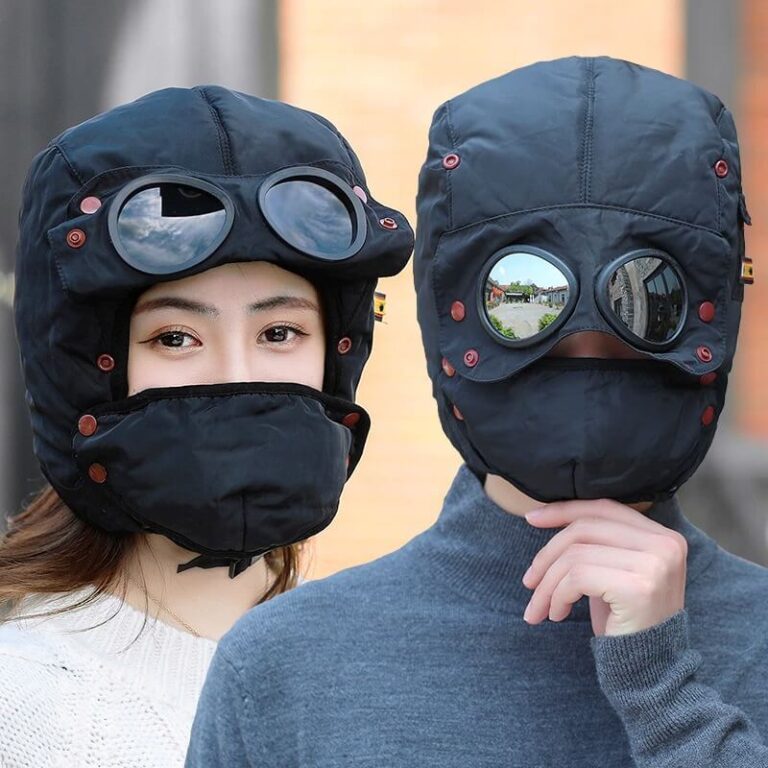 Siberian Winter Cold Season Hat with Hood Glasses at Giftway