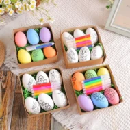 DIY Hand-painted Colorful Easter Eggs at Giftway Kenya