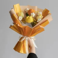 Beautiful Bohemie Handmade Tulips Bubble Crochet Flower Bouquet at Giftway Kenya