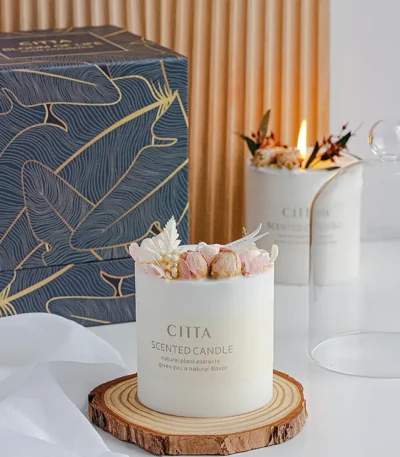 Beautiful Wild Flower Luxury Scented Candle Gift Set