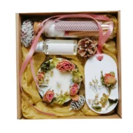 Bloom & Glow Luxury Handmade Soy Candle Set Pink set