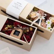 Floriculture Scented Candle on a Bed of Roses Gift Box at Giftway Kenya