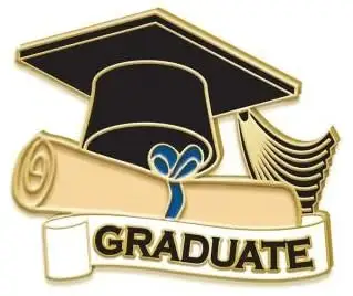 Golden Graduation Student Gown Lapel Pin for Graduate - Graduation Gifts in Kenya