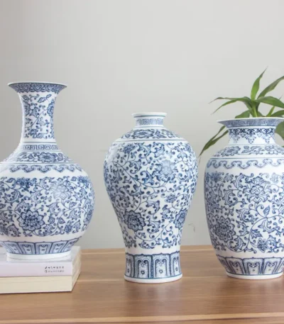 Imperial Blue and White Chinese Porcelain Vase at Giftway