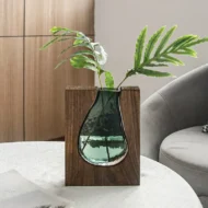 NatureFusion Wooden Glass Vase