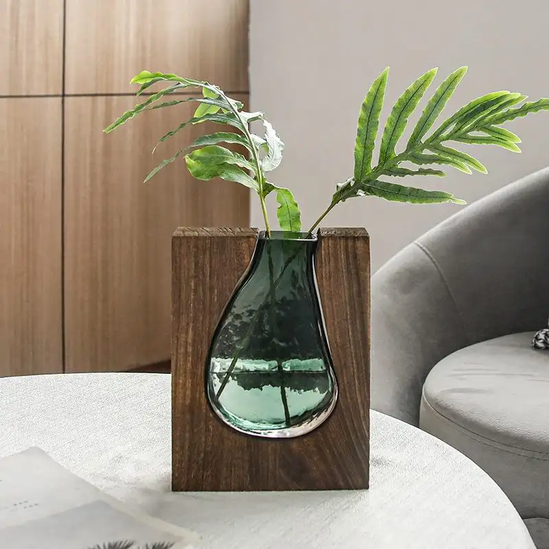 NatureFusion Wooden Glass Vase