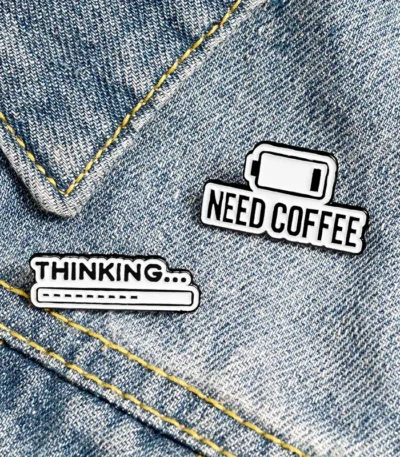 Need Coffee lapel Pin Gift for Coffee Lovers