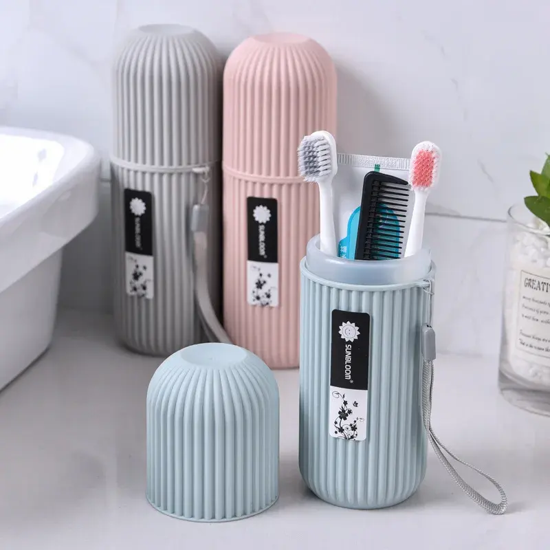 Portable Toothbrush & Toothpaste Holder -Travel, gym etc