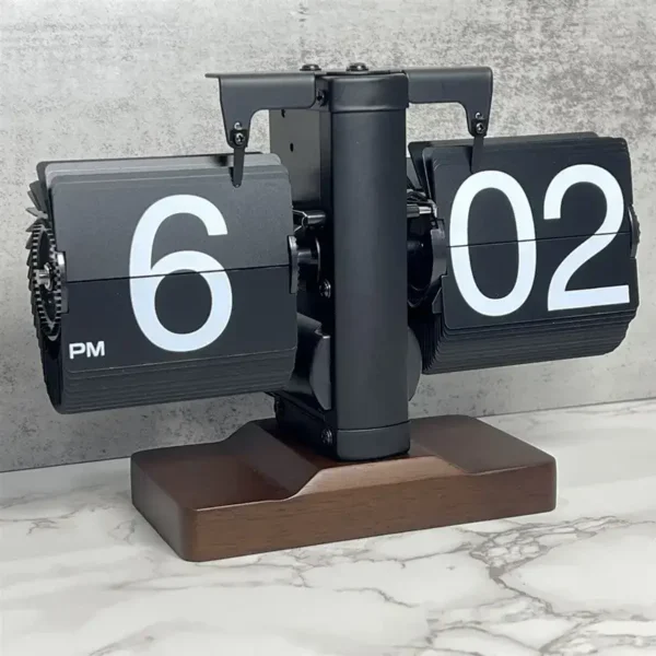 Tmeless Vintage Digital Flip Clock-Black