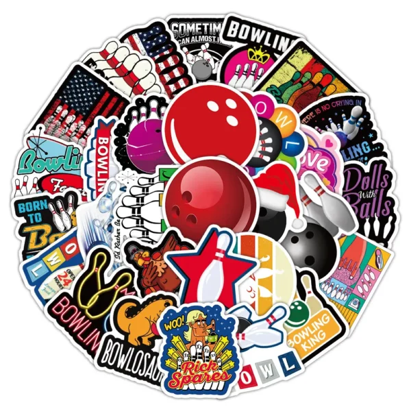 Love Bowling Ball Play Graffiti Stickers | Giftway