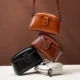 Cappuccino Genuine Leather Crossbody Shoulder Bag Womens Gift at Giftway Kenya