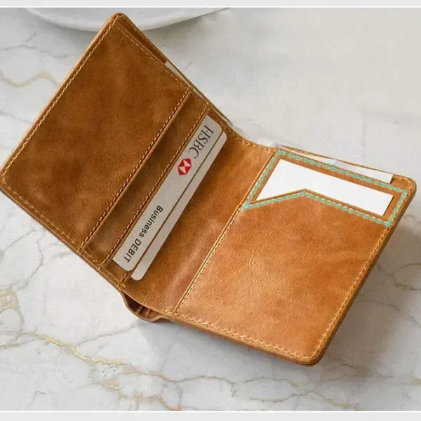 Cappuccino Practical Genuine Leather Men's Wallet Gift Shop Nairobi