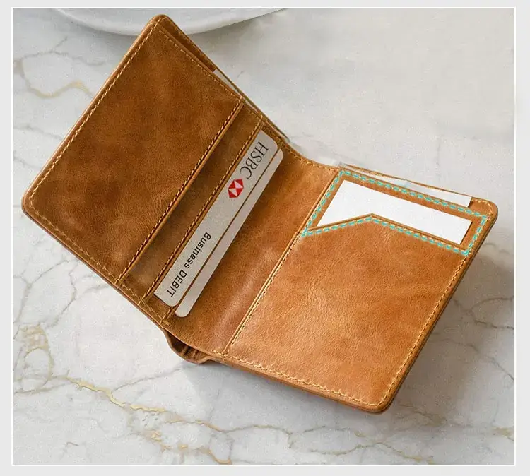 Cappuccino Practical Genuine Leather Men's Wallet Gift Shop Nairobi