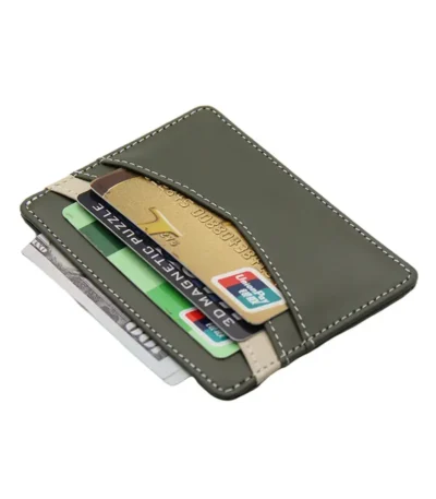 Cappuccino Slim Minimalist Front Pocket Leather Wallet with RFID Blocking at Giftway Giftshop in Nairobi