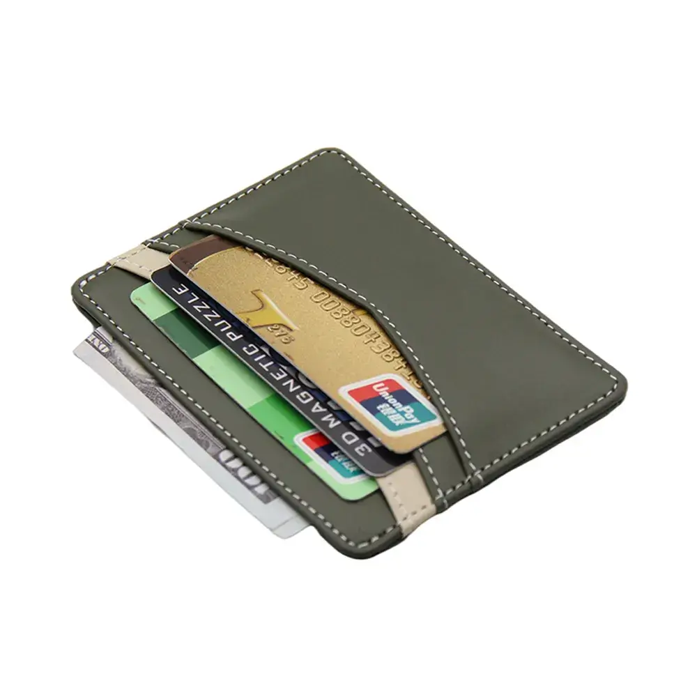 Cappuccino Slim Minimalist Front Pocket Leather Wallet with RFID Blocking at Giftway Giftshop in Nairobi