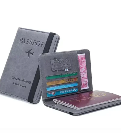 Cappuccino Travel Wallet with Passport Holder and Card Holder with RFID Protection at Giftway Kenya