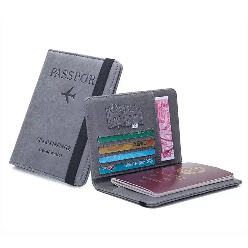 Cappuccino Travel Wallet with Passport Holder and Card Holder with RFID Protection at Giftway Kenya