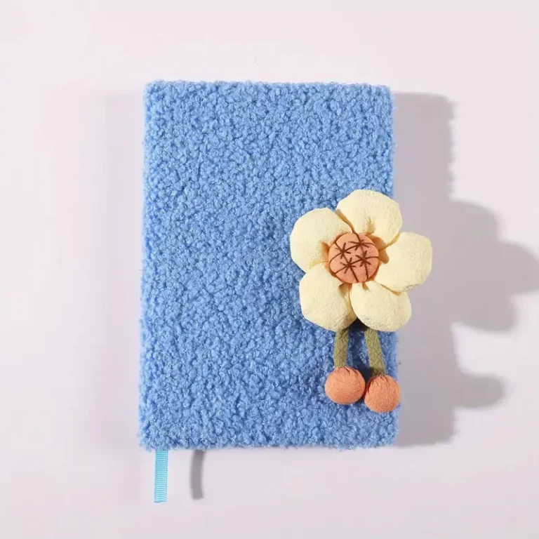 Cozy Bloom Fluffy Diary Notebook for Kids, Teens
