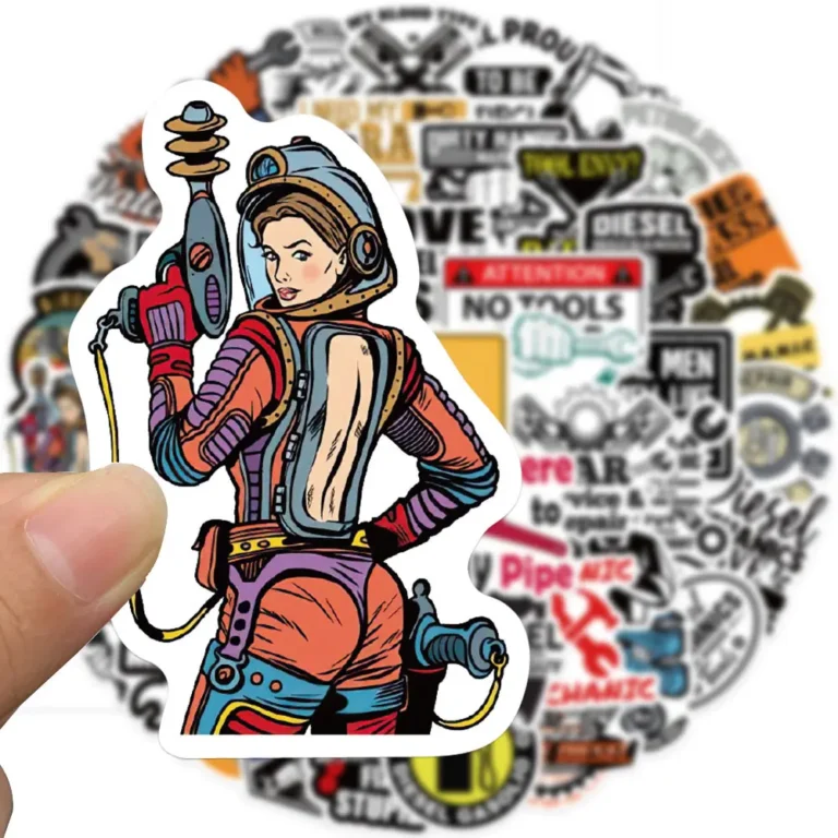 Creative Mechanic Warning Logo Stickers | Giftway