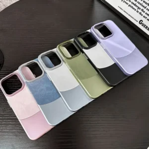 Dual-Tone Premium Elegant PC Leather iPhone Case variety