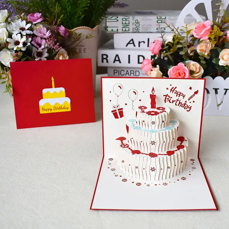 Elegant Cake 3D Pop-Up Birthday Card Giftway Kenya