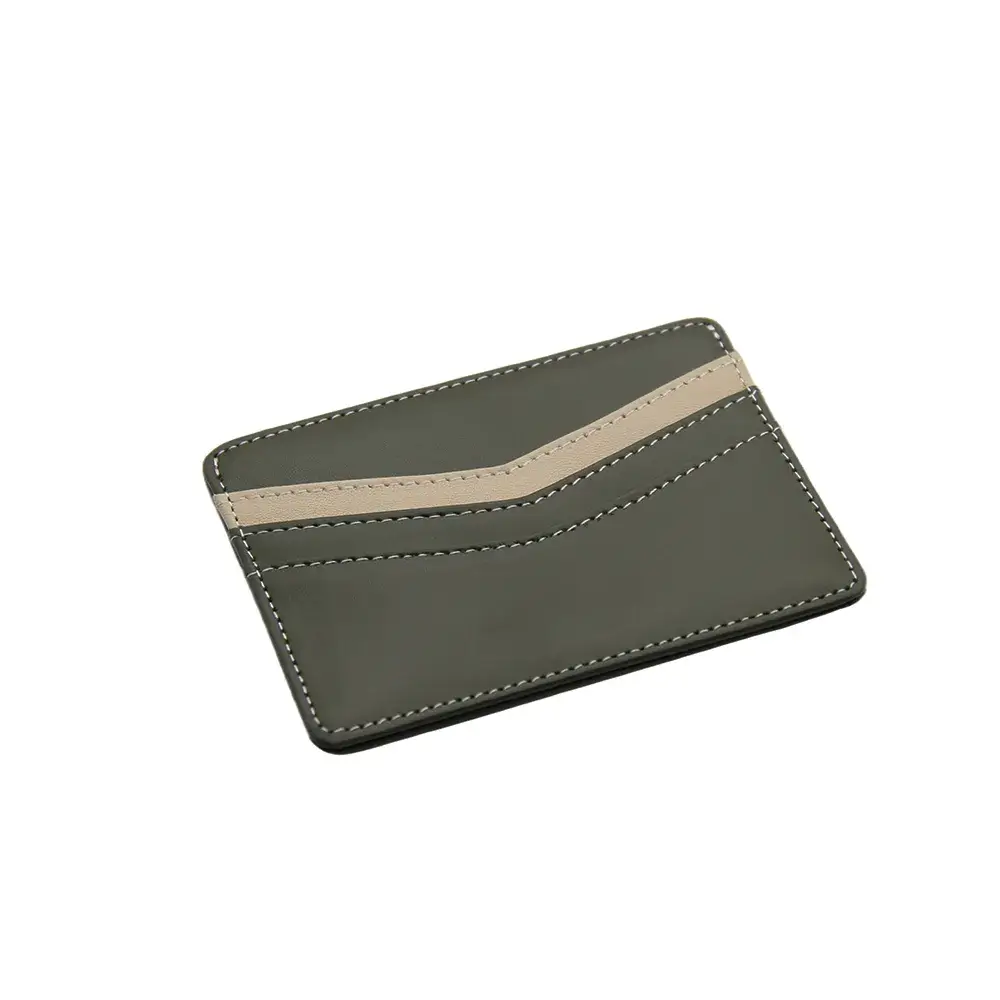 Elegant Cappuccino Slim Minimalist Front Pocket Leather Wallet with RFID Blocking