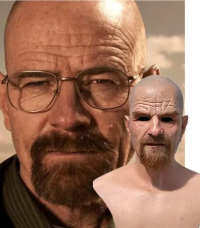 Heisenberg Realistic Latex Cosplay Mask - Halloween Giftway