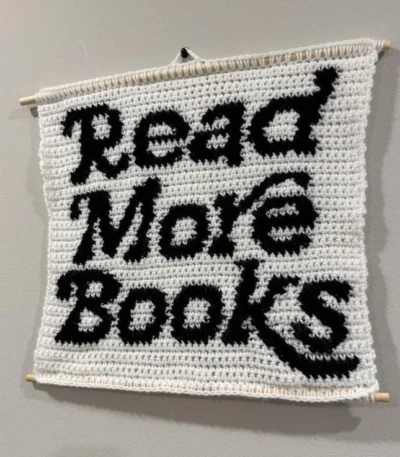 Zels Read More Books Crochet Tapestry | Giftway