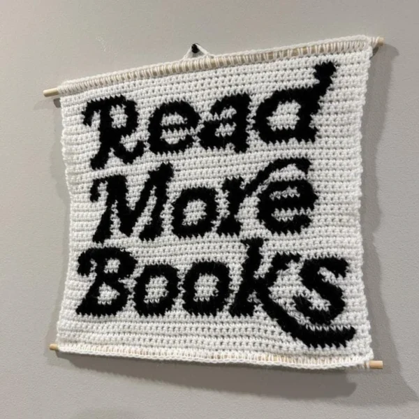 Zels Read More Books Crochet Tapestry | Giftway