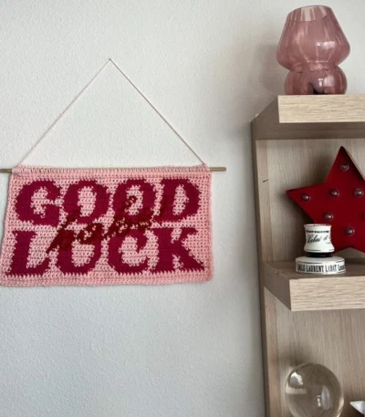 Zels Good Luck Lightning Bolt Crochet Tapestry | Giftway