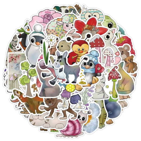 Whimsical Woodland & Storybook Animals Sticker Pack