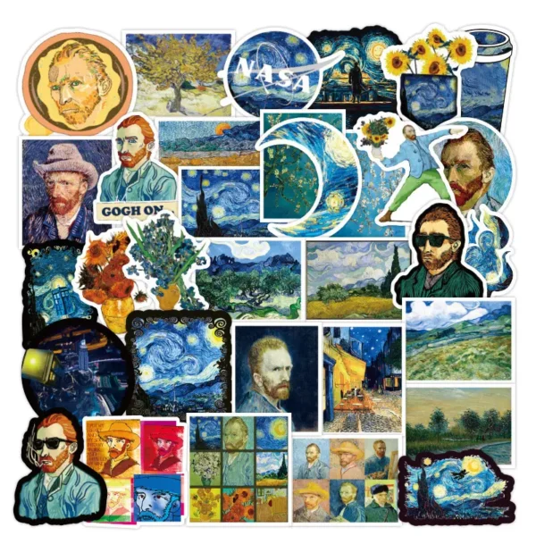 Van Gogh Art Sticker Pack | Giftway