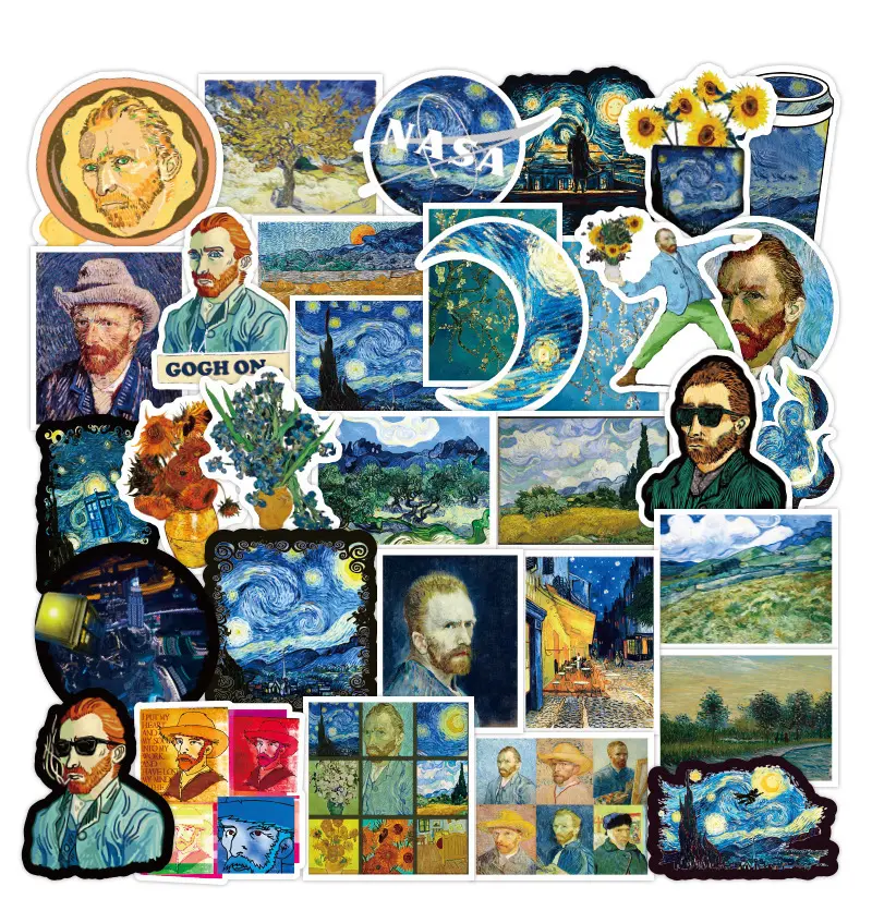 Van Gogh Art Sticker Pack | Giftway