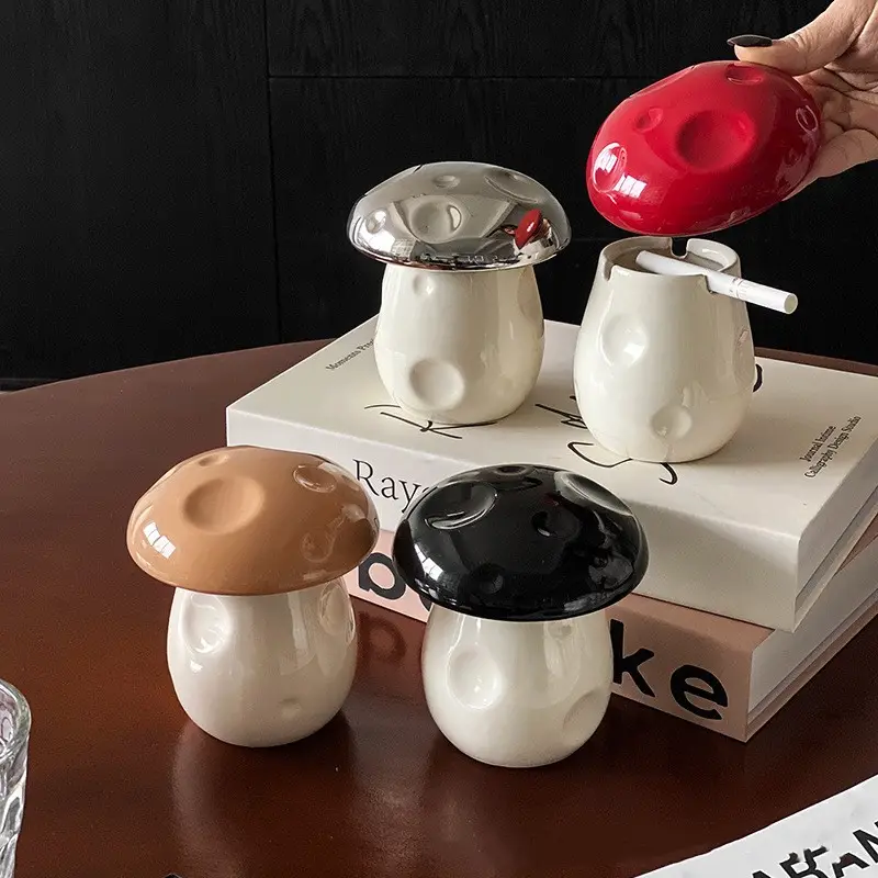 Ceramic Mushroom Smoking Ashtray all | Giftway