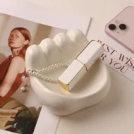 Luxury Ceramic Palm Shaped Ashtray white | Giftway