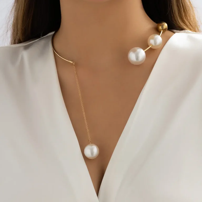 Nessa Round Bead Open Collarbone Chain | Giftway