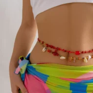 Nuru Tropical Glow Shell And Stone Waist Chain 2 | KE