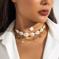 Vintage Sunset Shells Multi-Layer Choker-Necklace | Giftway