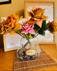Malesi Upcycled Glass Flower Vase | design 3