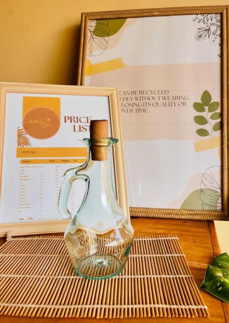 Ecochic Upcycle Glass Oil Dispenser | Giftway
