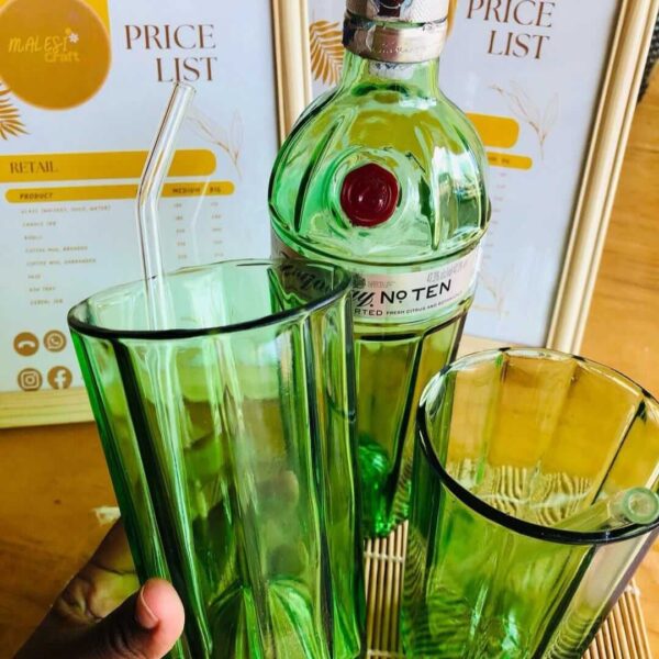 Malesi Stylish Upcycled Drinking Glass | Design 1