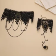 Womens Gothic Large Gemstone Jewellery Set 2