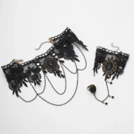 Womens Gothic Large Gemstone Jewellery Set | KE