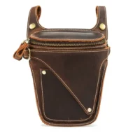 Wincheer Outdoor Handmade Genuine Leather Waist Bag Dark Brown | Giftway