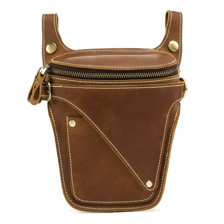 Wincheer Outdoor Handmade Genuine Leather Waist Bag Brown | Giftway