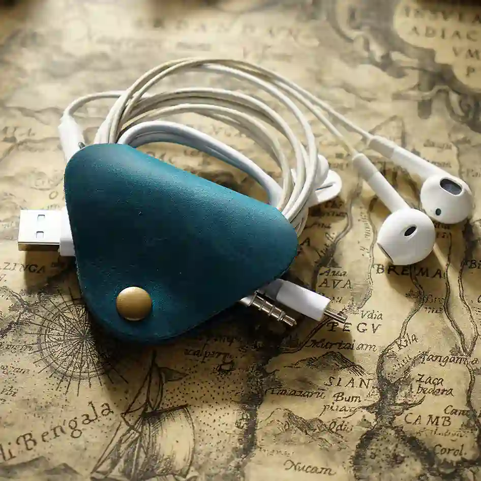 VWincheer Vintage Handmade Cable Leather Organizer | KE