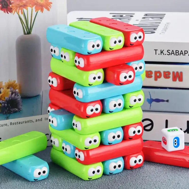 Colorful Childrens Jenga Perfect For Families | Giftway