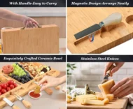 Cute Bamboo Charcuterie Board Gift Set | Kitchen