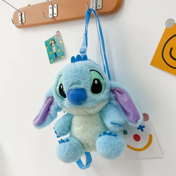 Cute Blue Stitch Plush Girls Backpack | giftway